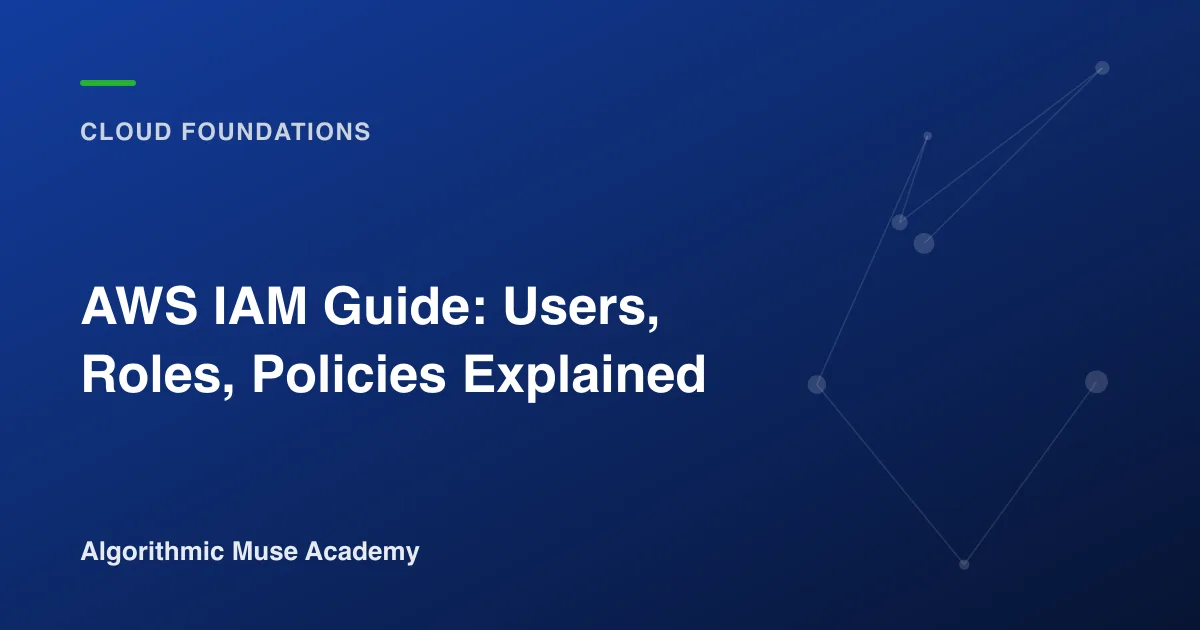 Cover image for the article AWS IAM Guide: Users, Roles, Policies Explained