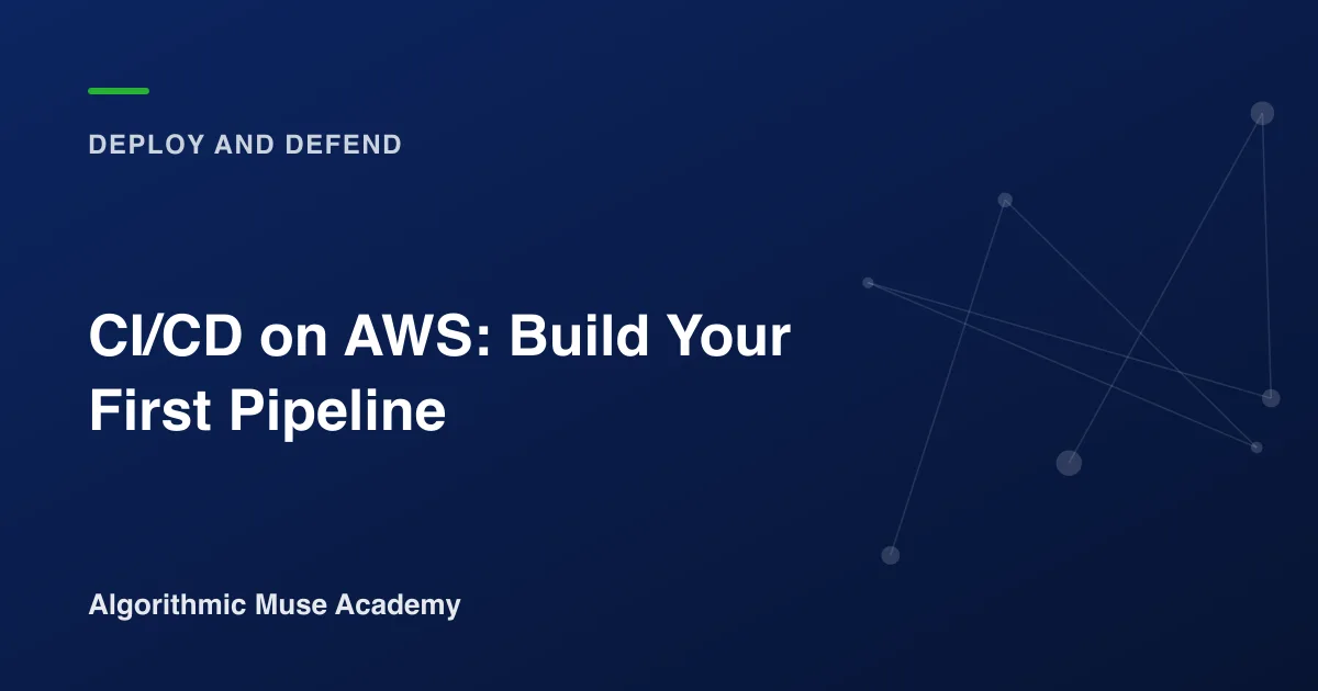 Cover image for the article CI/CD on AWS: Build Your First Pipeline